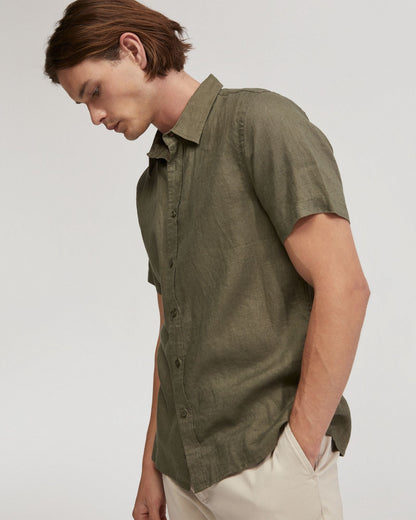 Leyton Pure Linen Short Sleeve Shirt