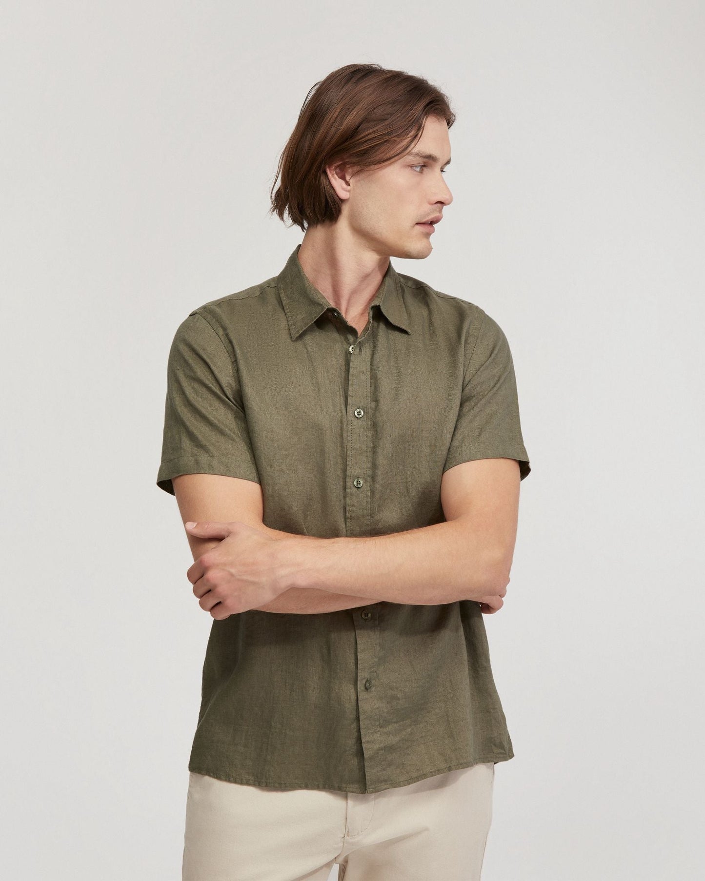 Leyton Pure Linen Short Sleeve Shirt