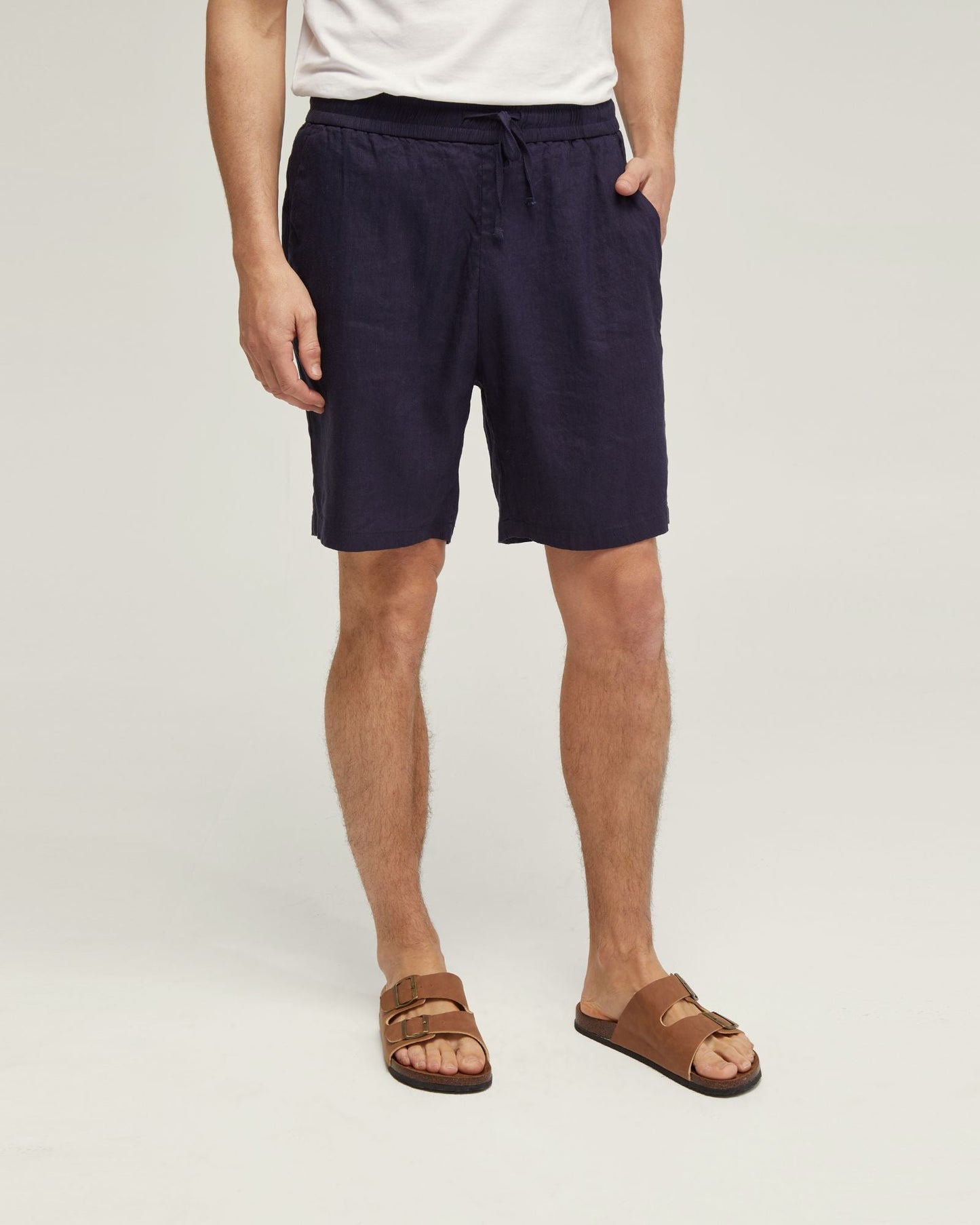 Rufus Linen Pull On Shorts