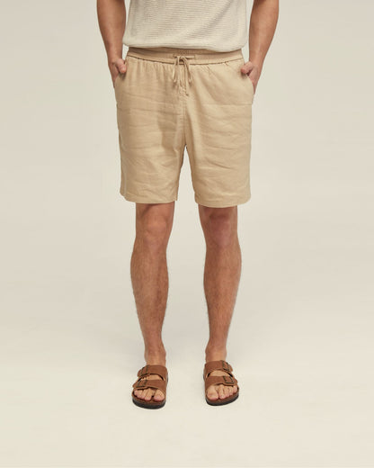 Rufus Linen Pull On Shorts