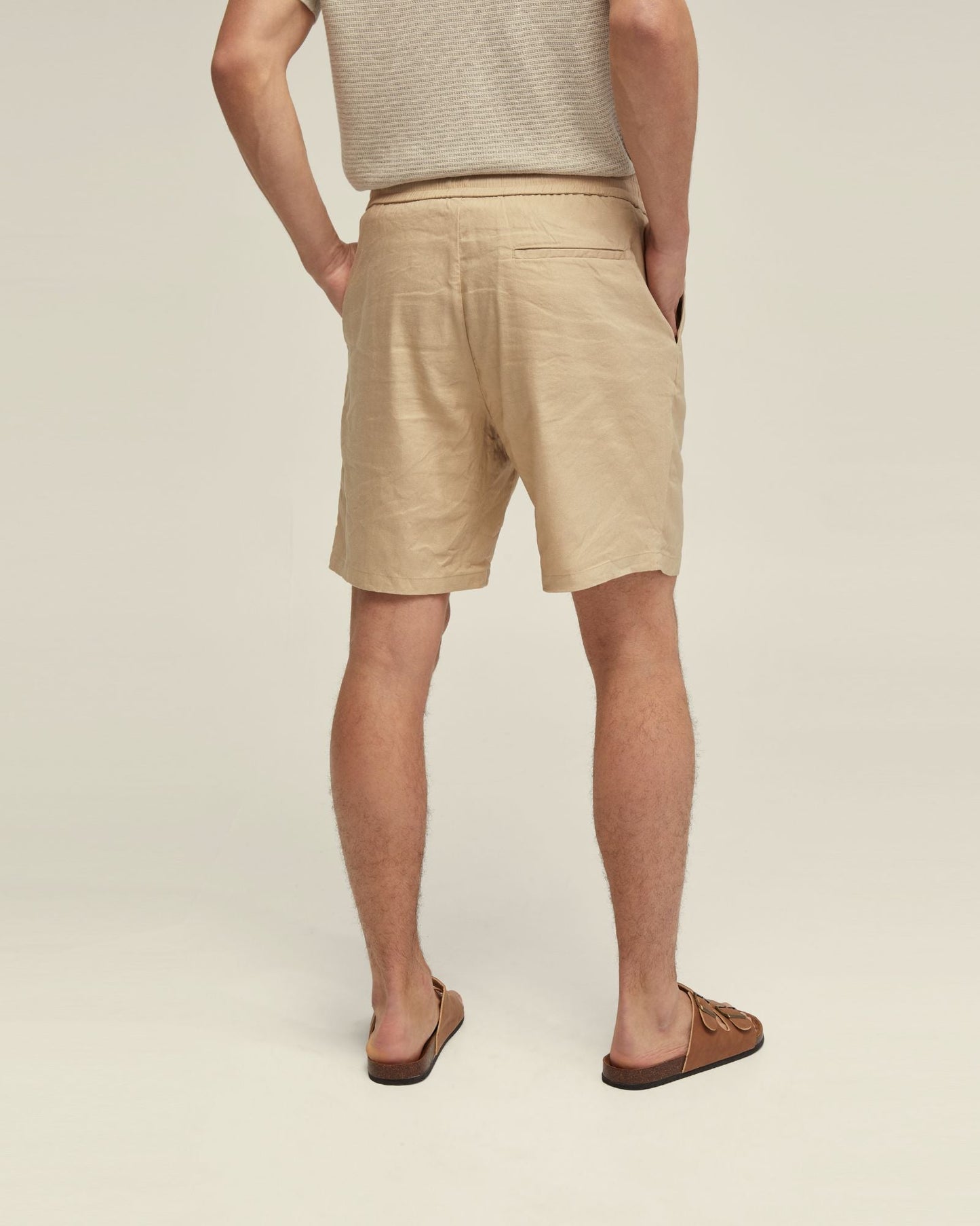 Rufus Linen Pull On Shorts
