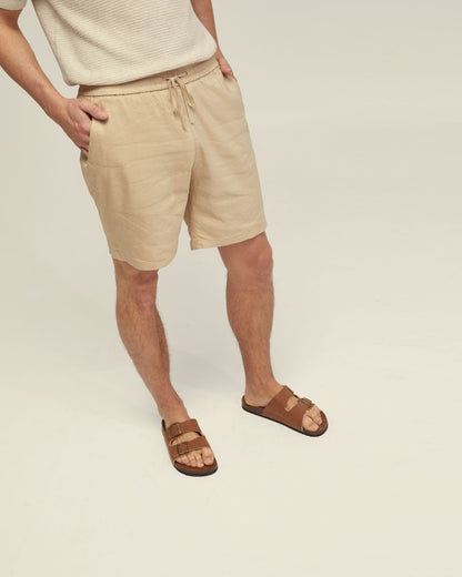 Rufus Linen Pull On Shorts