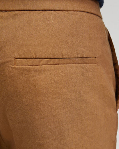 Rocco Zip Front Linen Blnd Shorts