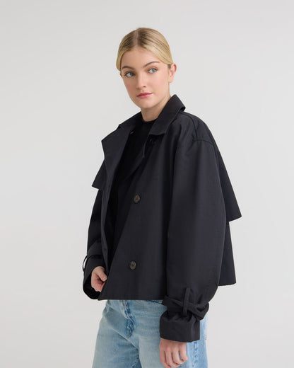 Griffin Crop Trench Jacket