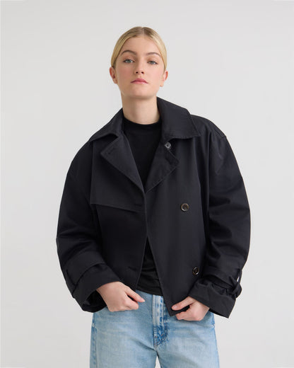 Griffin Crop Trench Jacket