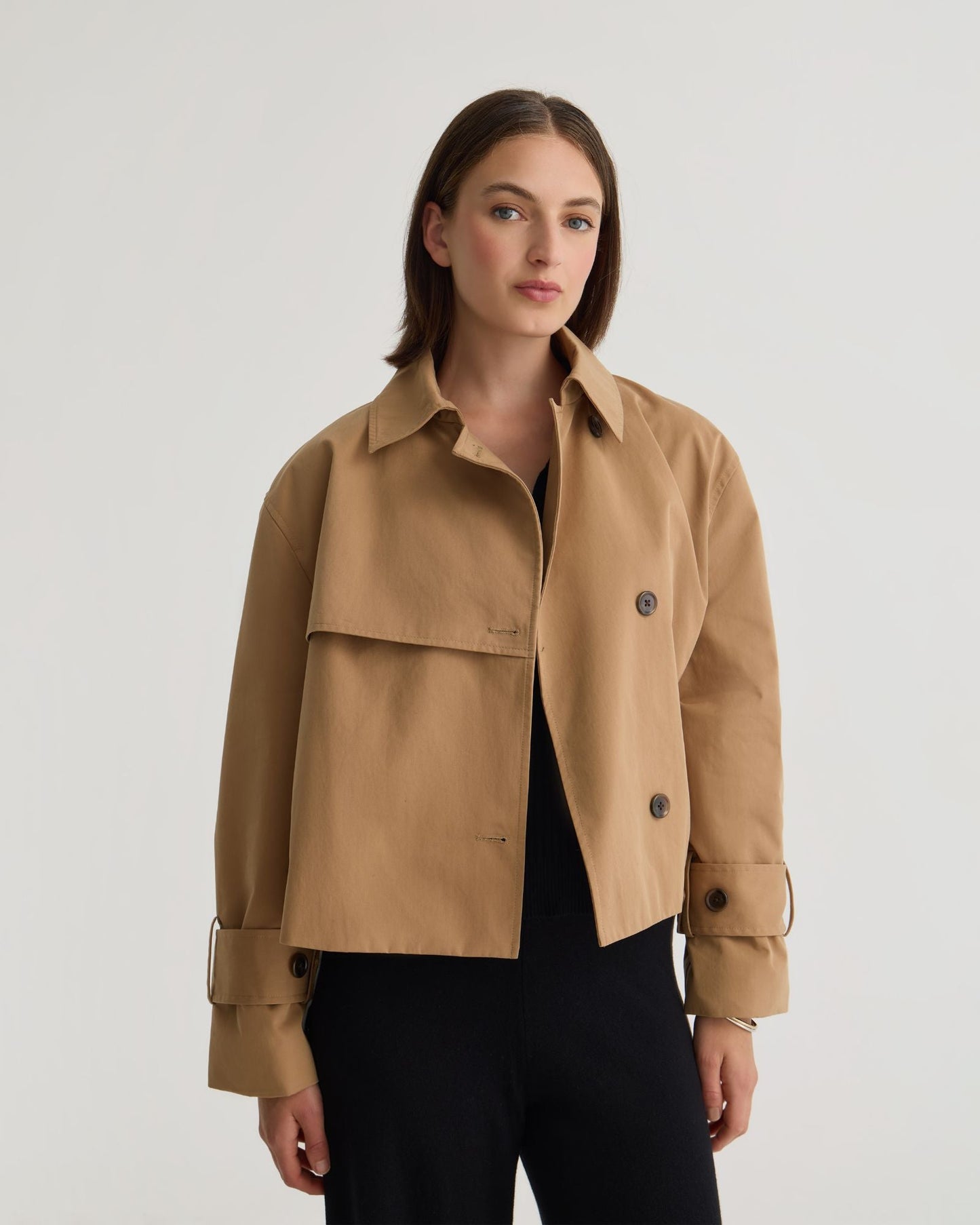 Griffin Crop Trench Jacket