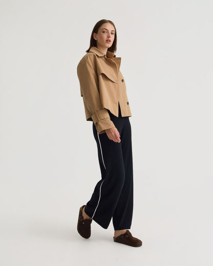 Griffin Crop Trench Jacket