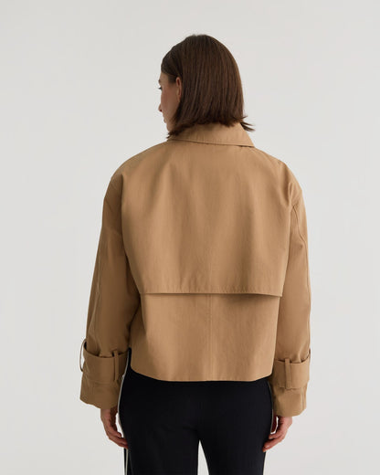 Griffin Crop Trench Jacket