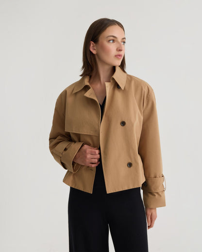 Griffin Crop Trench Jacket