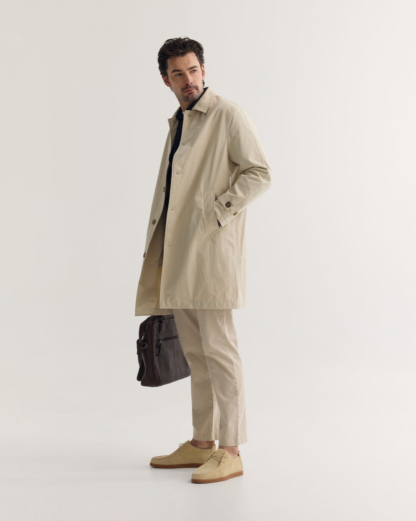 Jay Cotton Twill Trench Coat