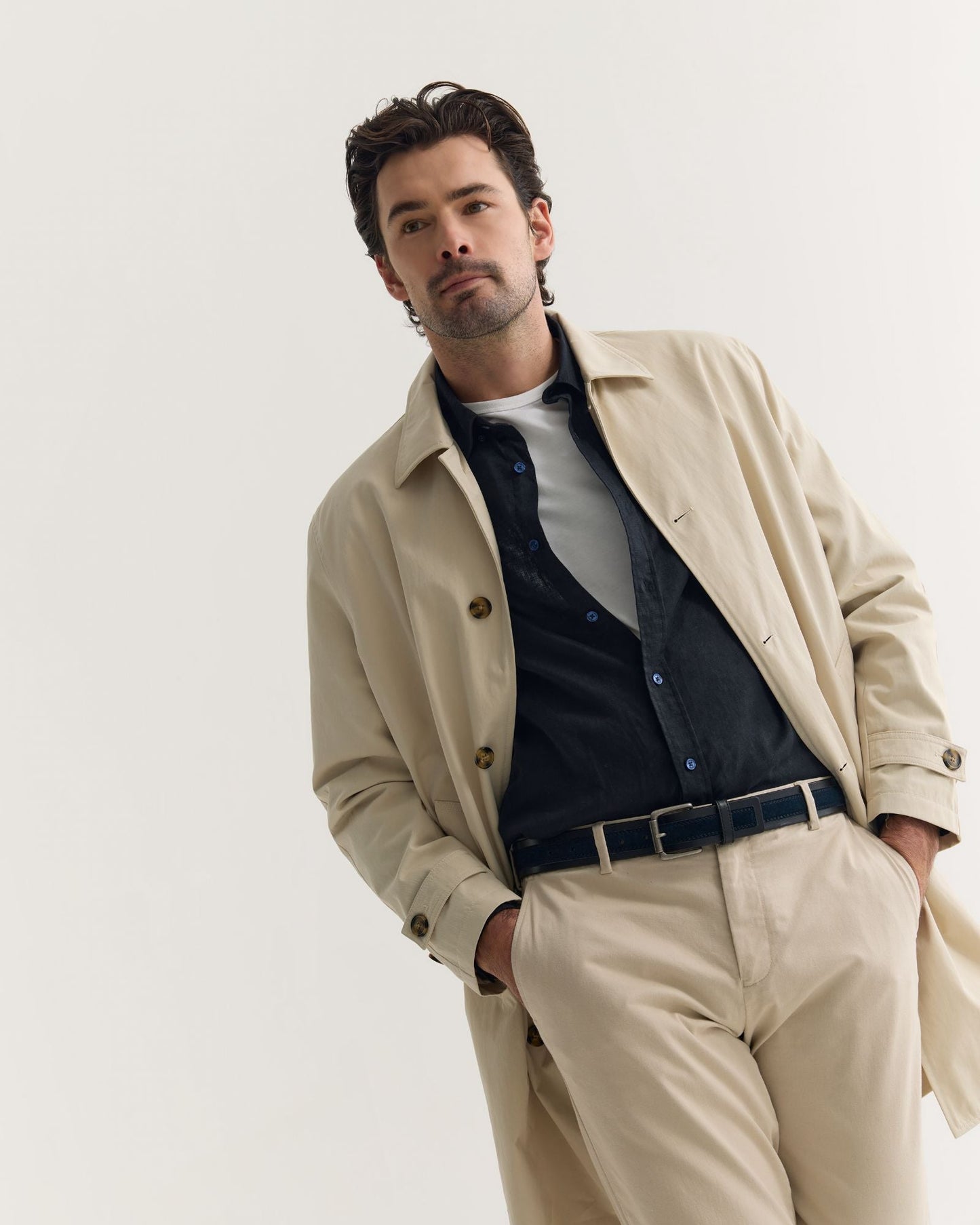 Jay Cotton Twill Trench Coat