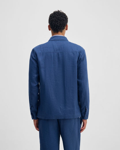 Adem Linen Zip Bomber