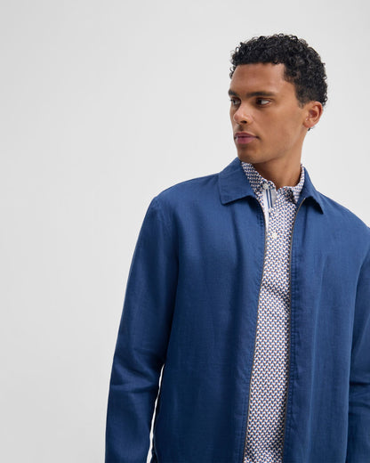 Adem Linen Zip Bomber