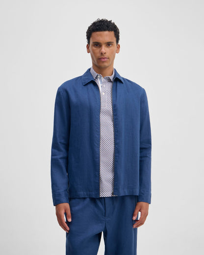 Adem Linen Zip Bomber