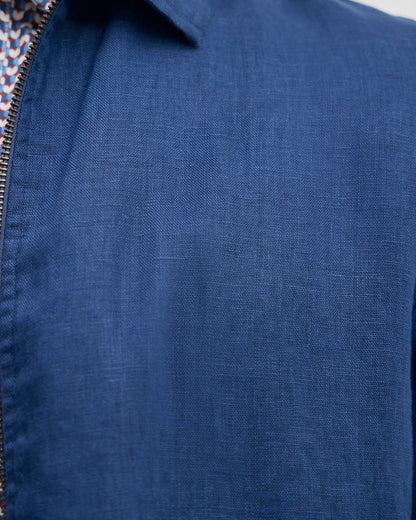Adem Linen Zip Bomber