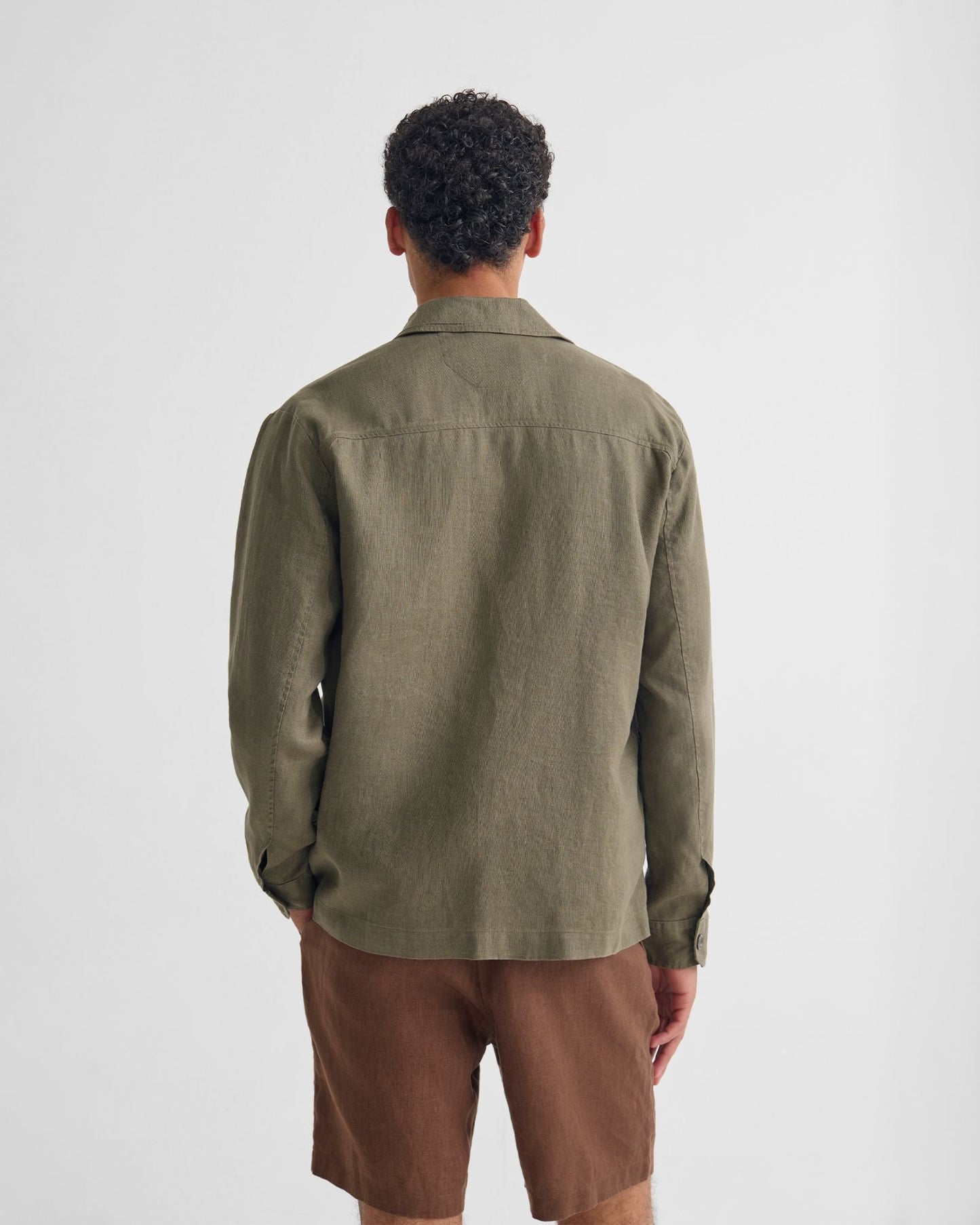 Adem Linen Zip Bomber