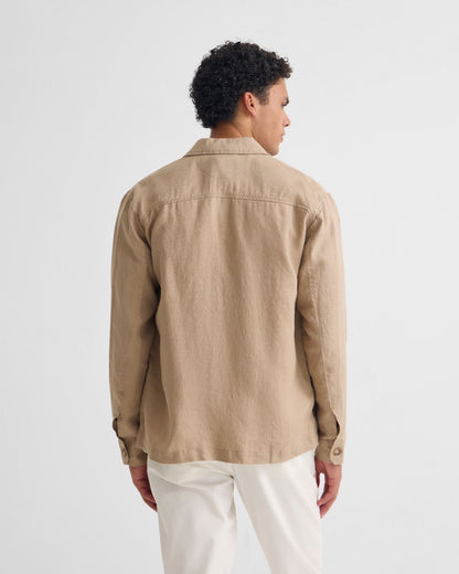 Adem Linen Zip Bomber