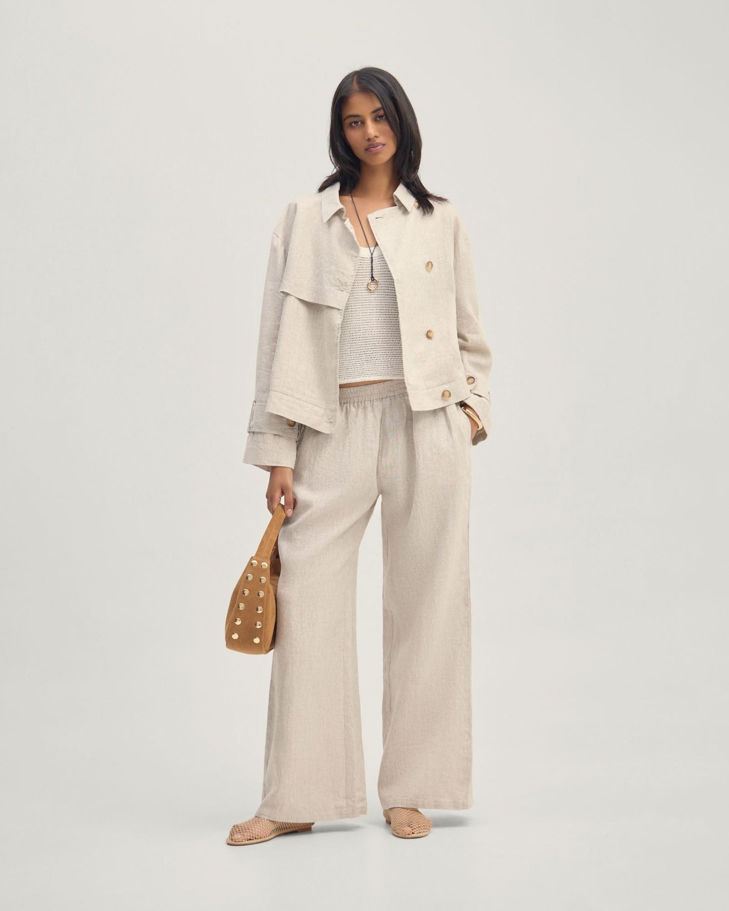 Griffin Linen Bomber