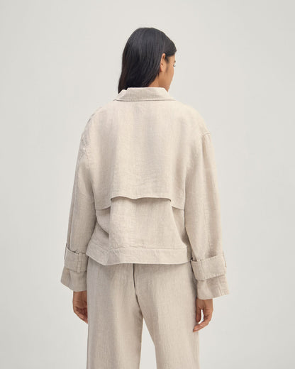 Griffin Linen Bomber