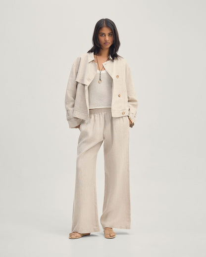 Griffin Linen Bomber