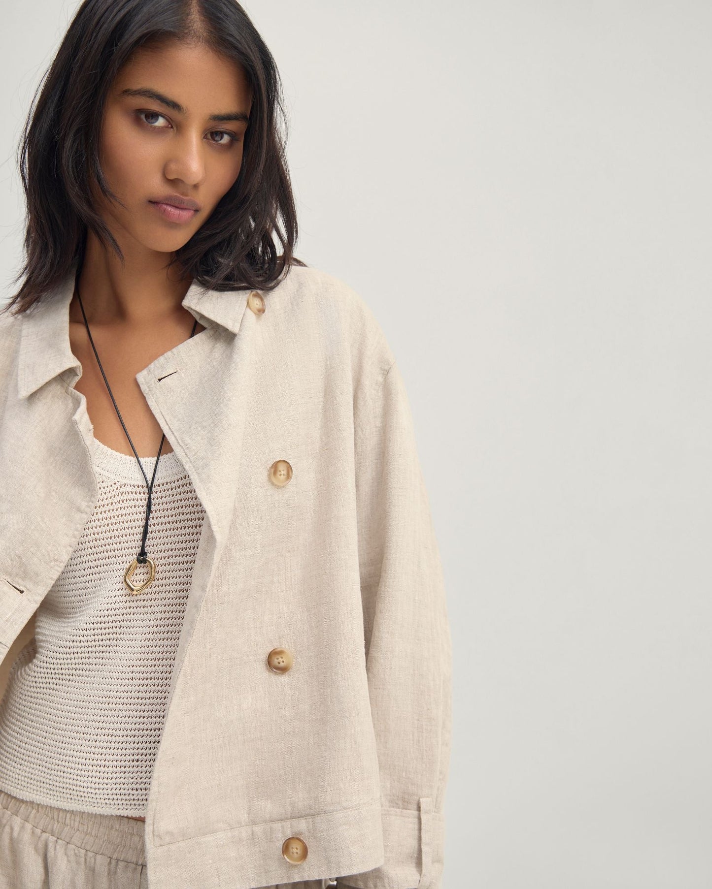 Griffin Linen Bomber