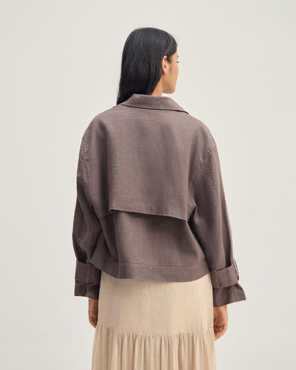Griffin Linen Bomber