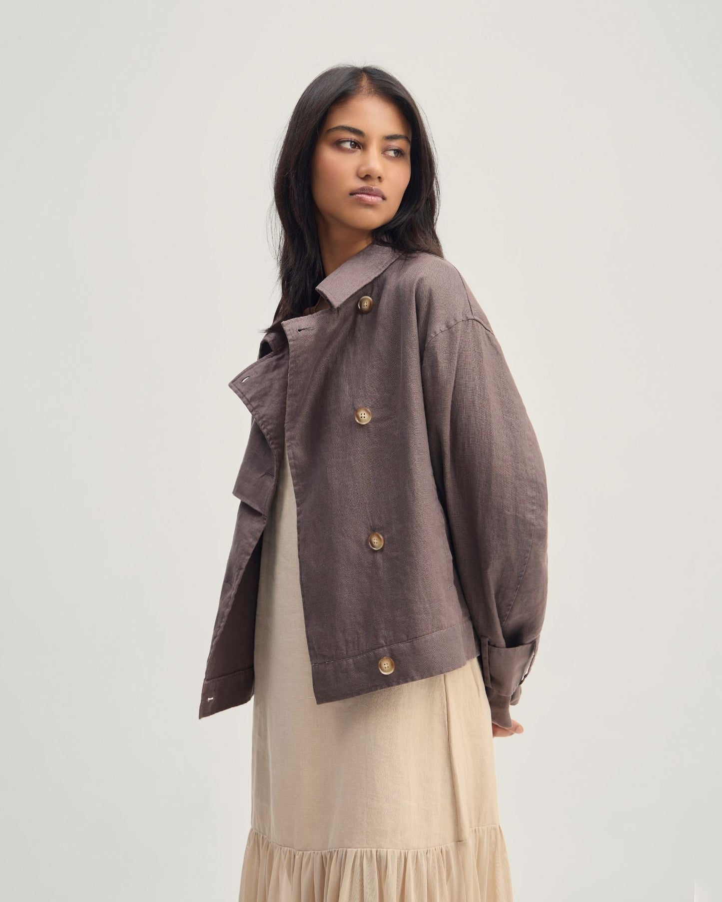 Griffin Linen Bomber