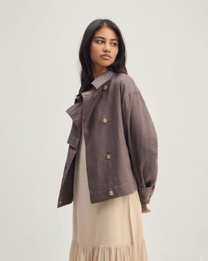 Griffin Linen Bomber