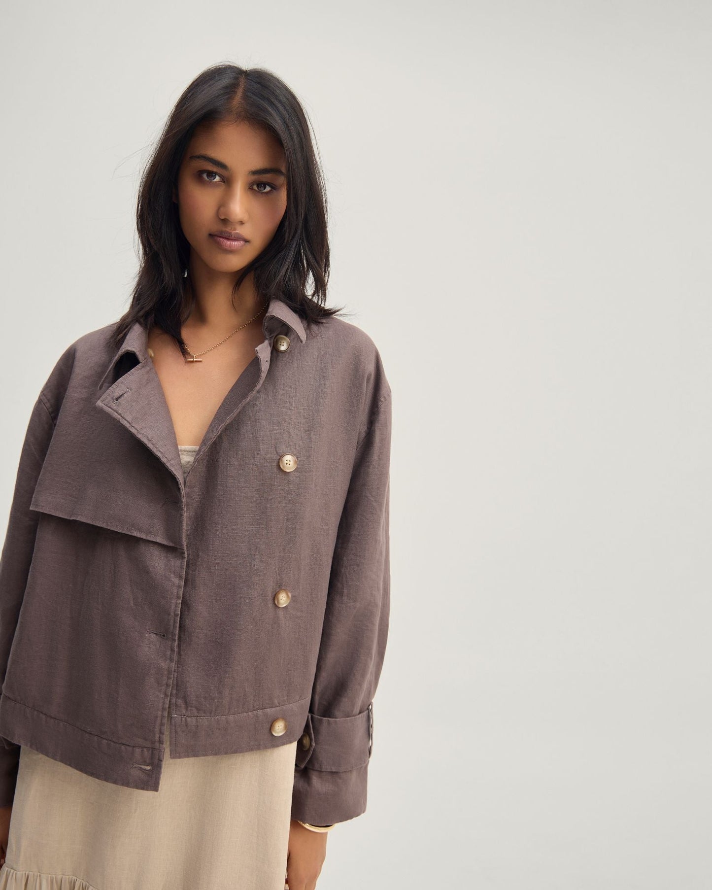 Griffin Linen Bomber