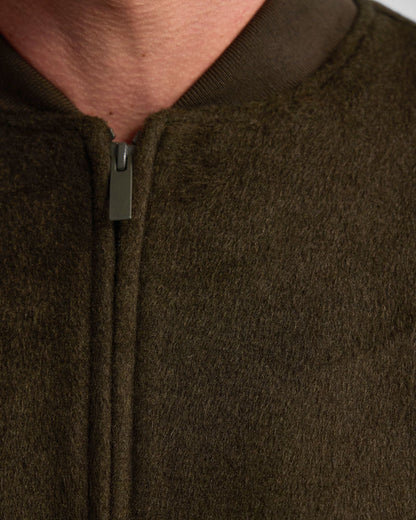 Hamish Wool Blend Bomber Jacket