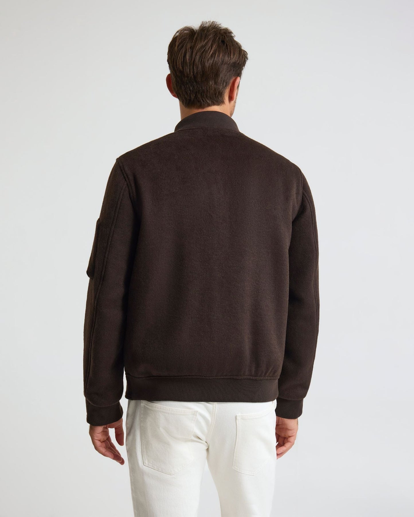 Hamish Wool Blend Bomber Jacket