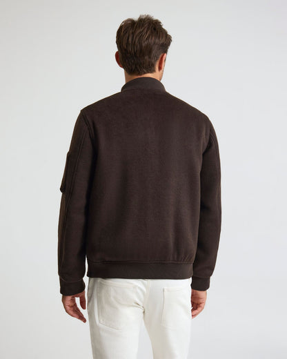 Hamish Wool Blend Bomber Jacket