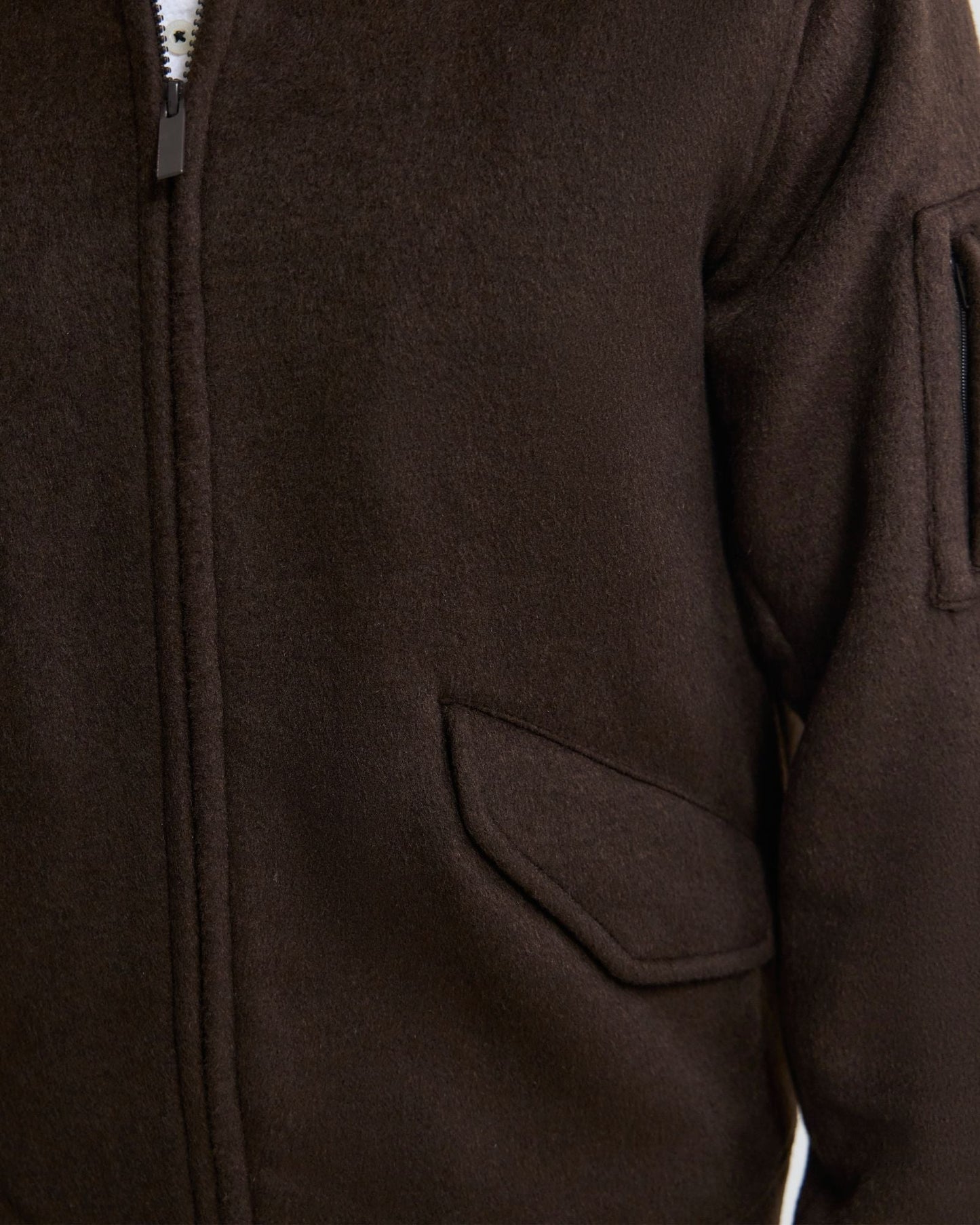 Hamish Wool Blend Bomber Jacket