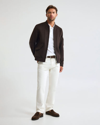Hamish Wool Blend Bomber Jacket