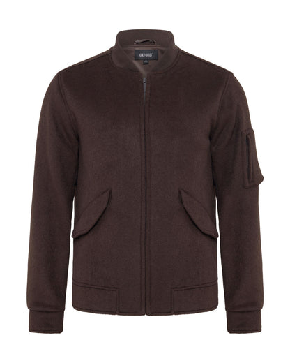 Hamish Wool Blend Bomber Jacket