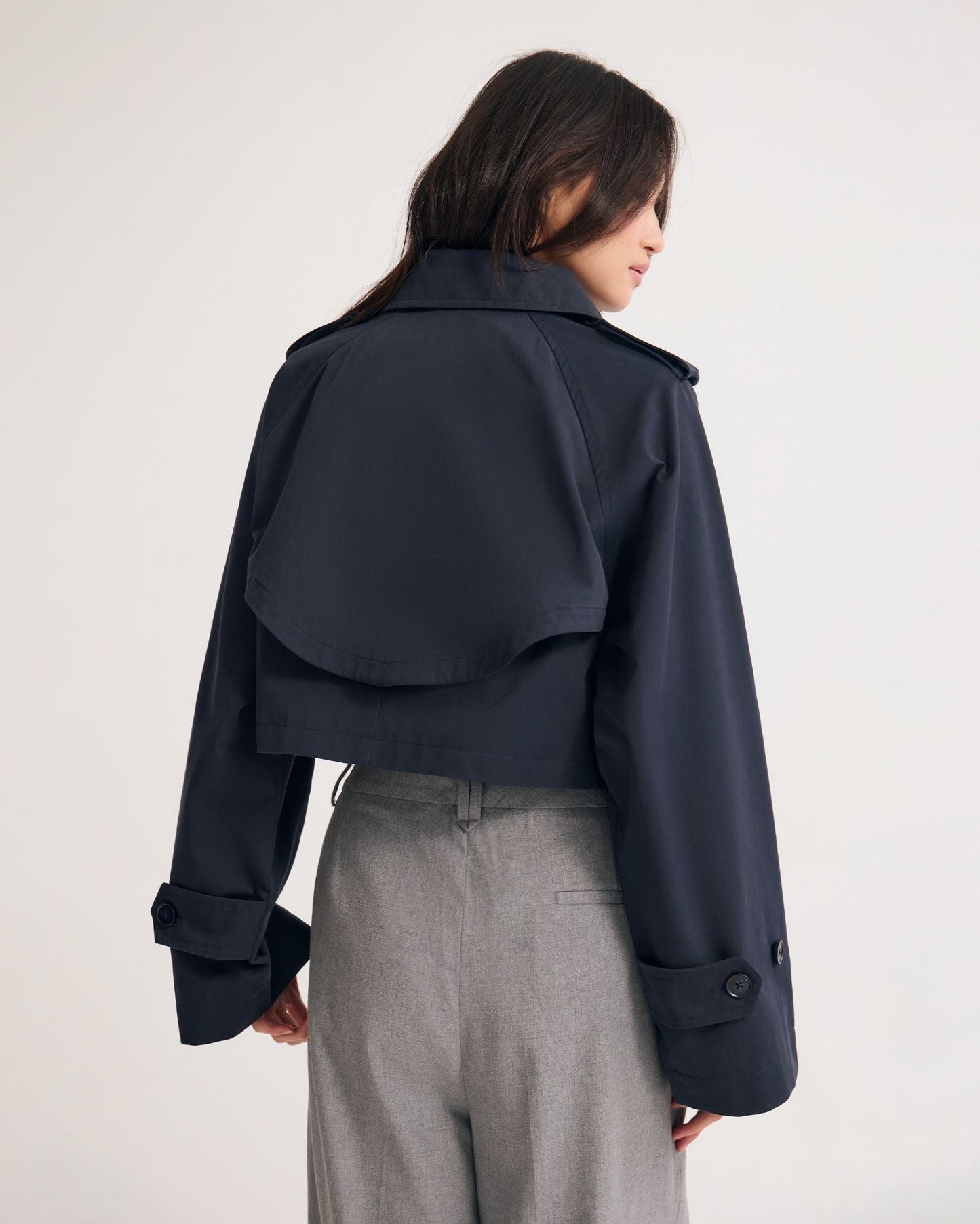 Annalise Crop Trench Jacket
