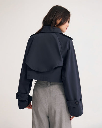 Annalise Crop Trench Jacket