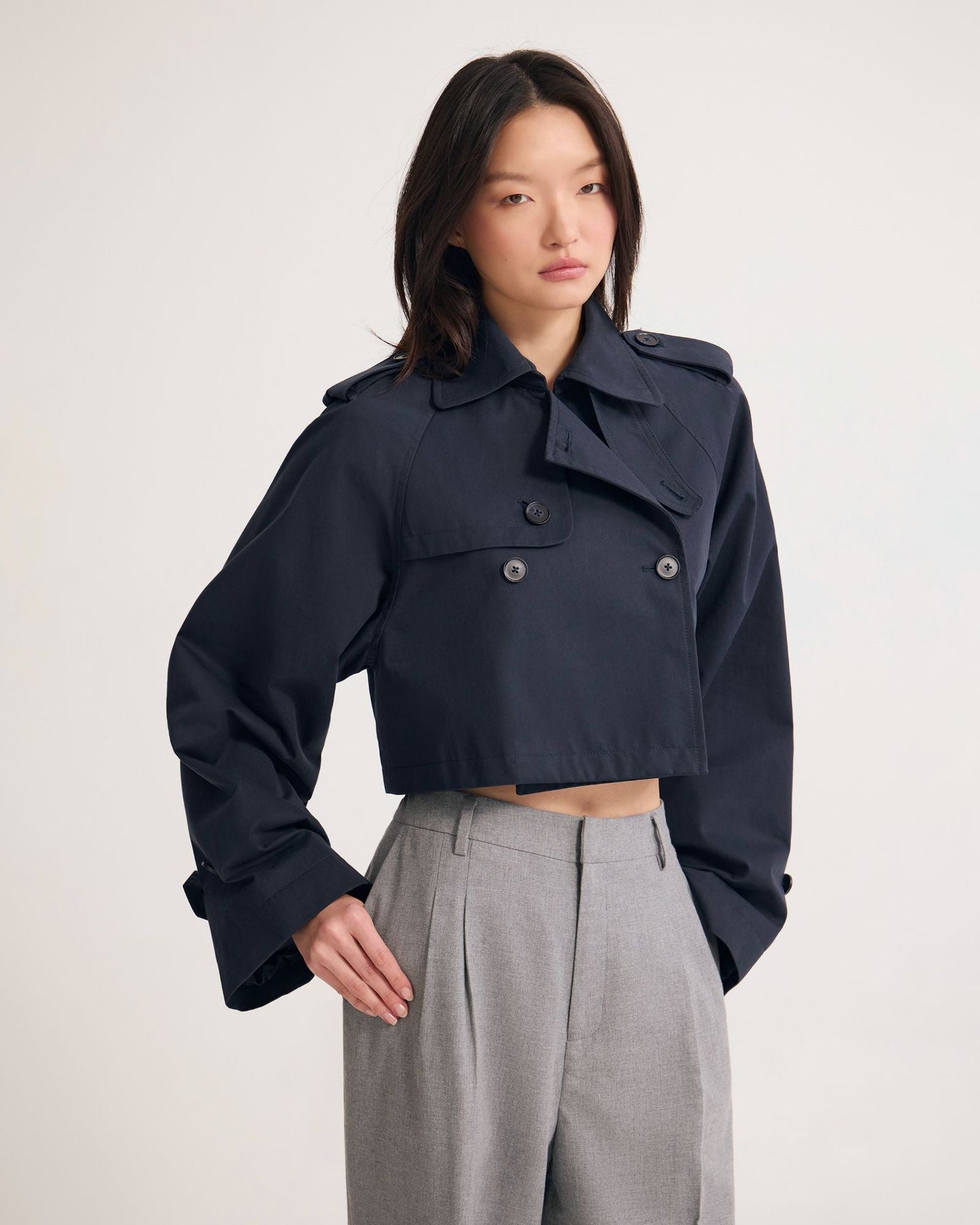 Annalise Crop Trench Jacket