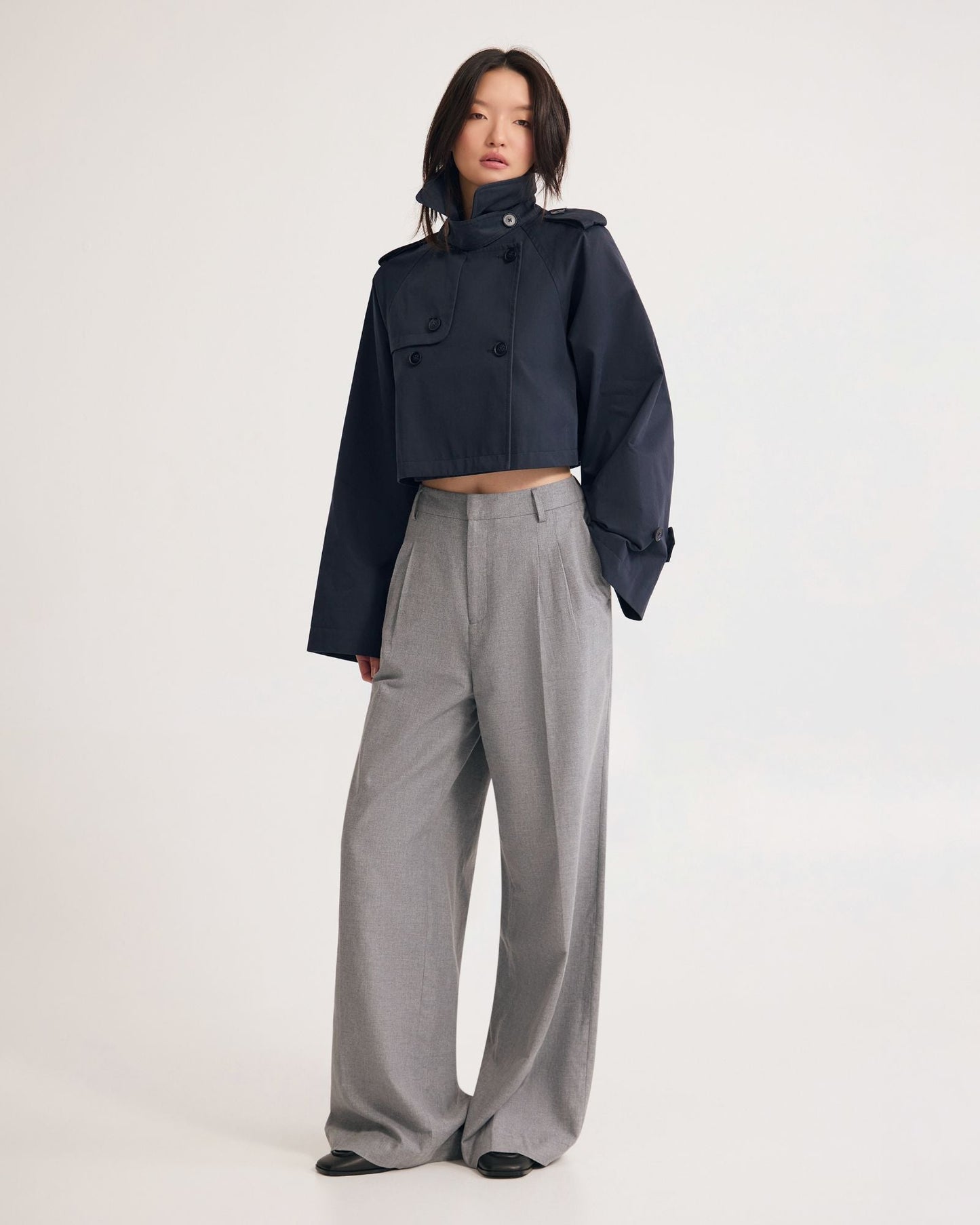 Annalise Crop Trench Jacket