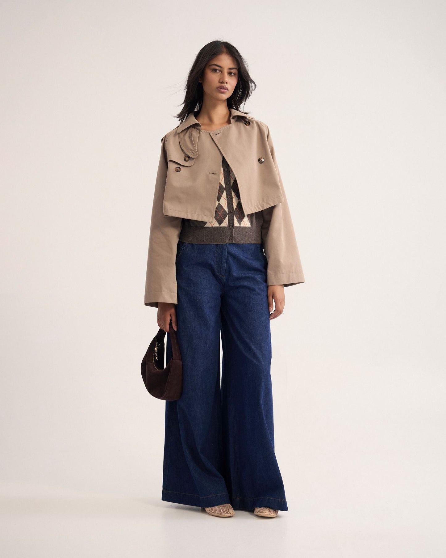 Annalise Crop Trench Jacket