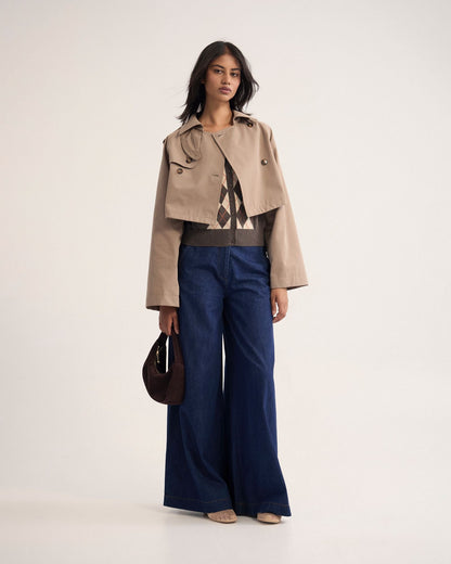Annalise Crop Trench Jacket