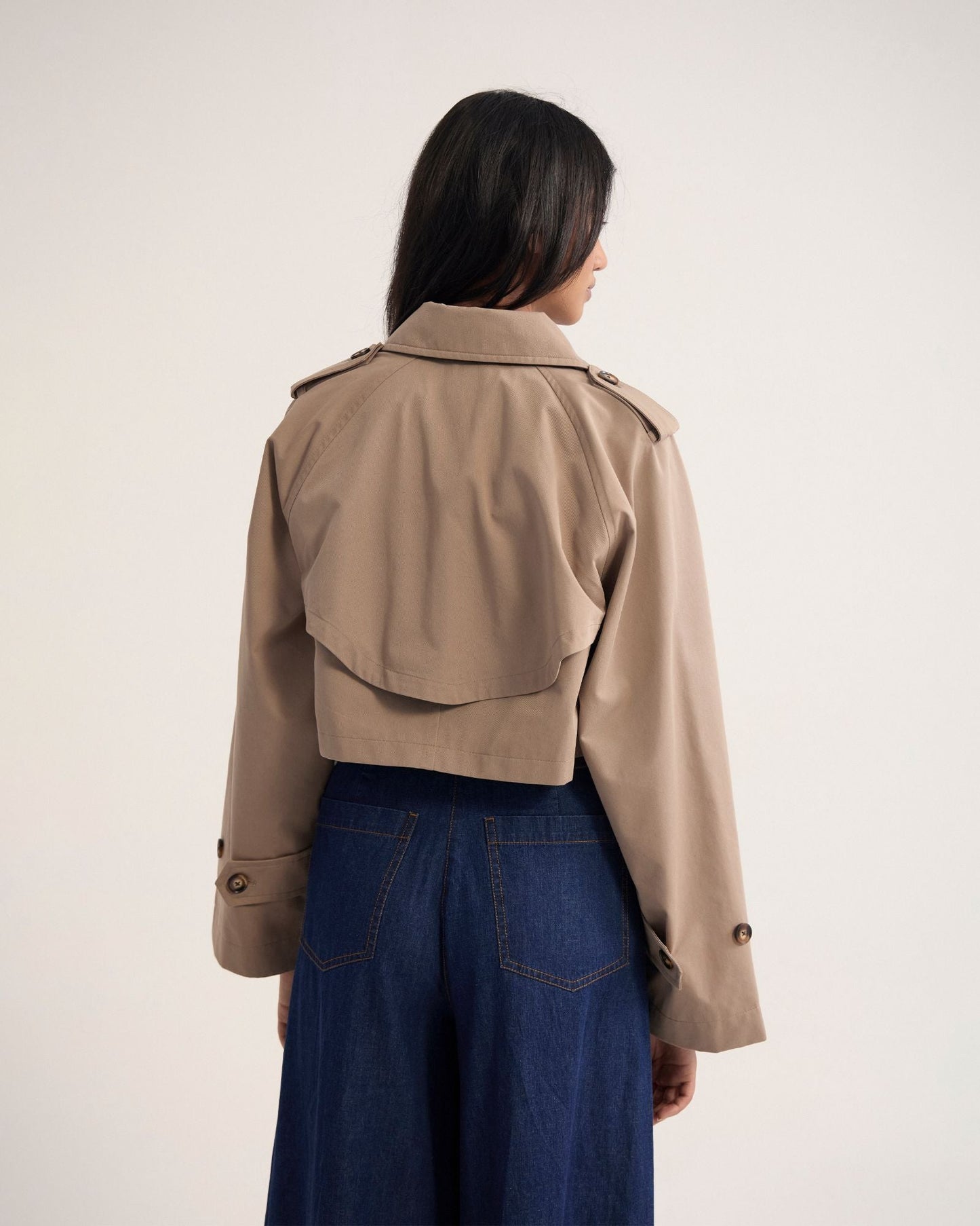 Annalise Crop Trench Jacket