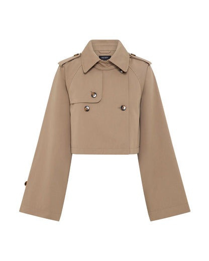 Annalise Crop Trench Jacket