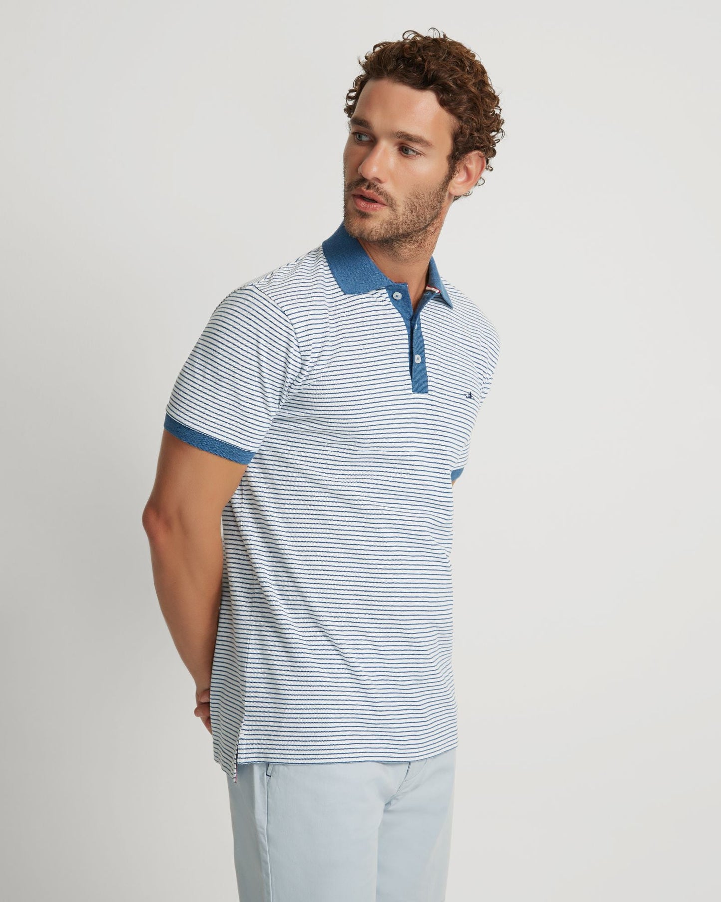 Mack Striped Organic Cotton Polo