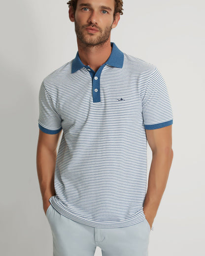 Mack Striped Organic Cotton Polo