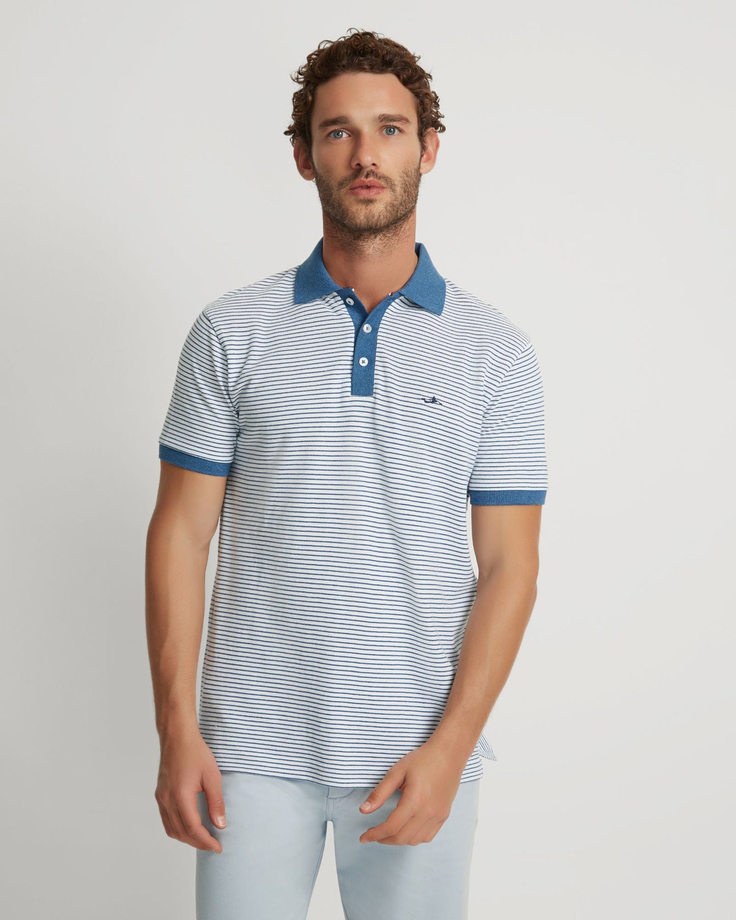 Mack Striped Organic Cotton Polo