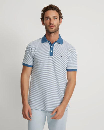 Mack Striped Organic Cotton Polo