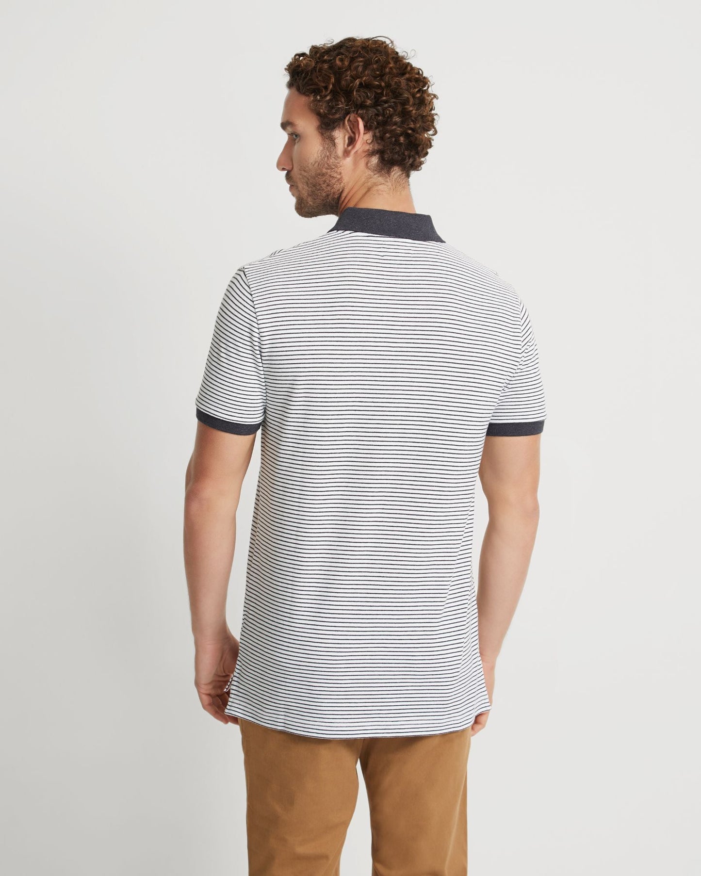 Mack Striped Organic Cotton Polo