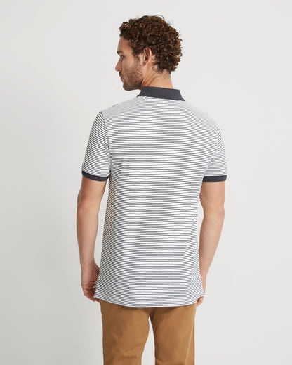 Mack Striped Organic Cotton Polo