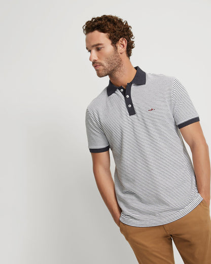 Mack Striped Organic Cotton Polo